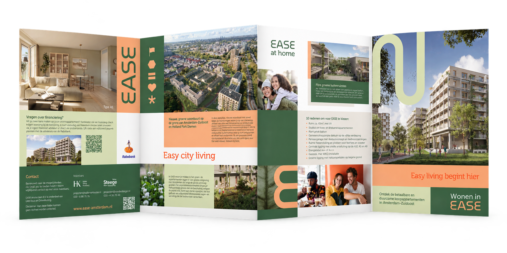 Staand ease vierluik met vier panelen